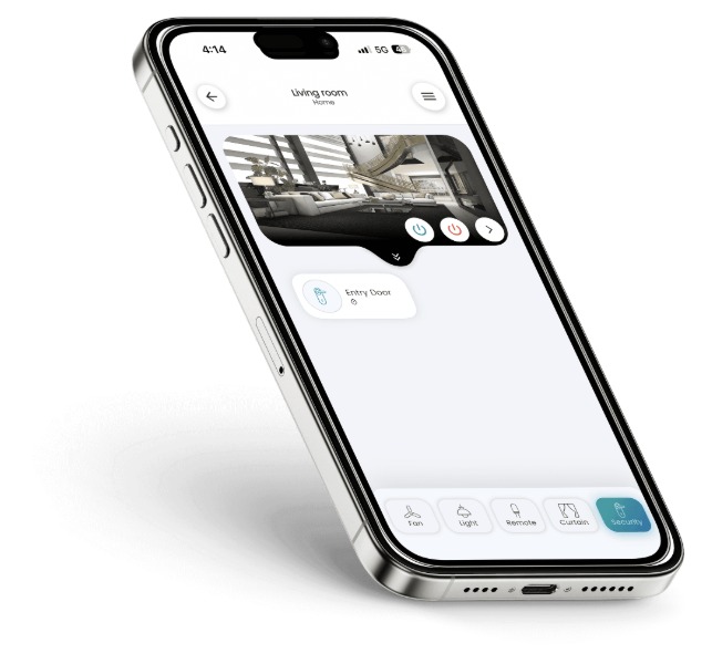 SmartNode app door lock control